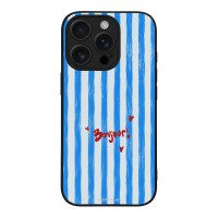 Θήκη Sonique Stripe Stories Series για Apple iPhone 16 Pro Bonjour Blue