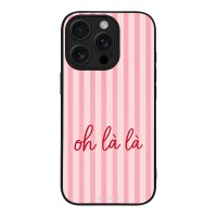 Θήκη Sonique Stripe Stories Series για Apple iPhone 16 Pro Oh La La – Ροζ