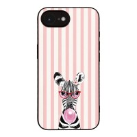 Θήκη Sonique Stripe Stories Series για Apple iPhone 16e / iPhone 17e Ζέβρα – Τσιχλόφουσκα