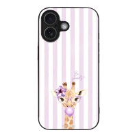 Θήκη Sonique Stripe Stories Series για Apple iPhone 17 Λιλά- Καμηλοπάρδαλη με Τσιχλόφουσκα