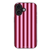 Θήκη Sonique Stripe Stories Series για Apple iPhone 17 Ρίγες Ροζ – Κόκκινο