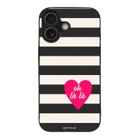 Θήκη Sonique Stripe Stories Series για Apple iPhone 17 Oh La La – Μαύρο