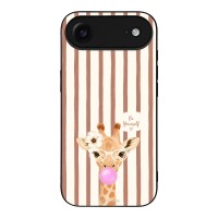 Θήκη Sonique Stripe Stories Series για Apple iPhone 17 Air Καφέ - Καμηλοπάρδαλη με Τσιχλόφουσκα