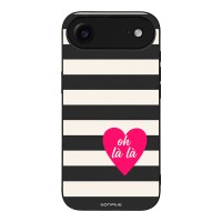 Θήκη Sonique Stripe Stories Series για Apple iPhone 17 Air Oh La La – Μαύρο