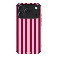Θήκη Sonique Stripe Stories Series για Apple iPhone 17 Pro Ρίγες Ροζ – Κόκκινο