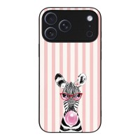 Θήκη Sonique Stripe Stories Series για Apple iPhone 17 Pro Max Ζέβρα – Τσιχλόφουσκα