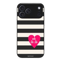 Θήκη Sonique Stripe Stories Series για Apple iPhone 17 Pro Max Oh La La – Μαύρο