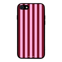 Θήκη Sonique Stripe Stories Series για Apple iPhone 7 / iPhone 8 / iPhone SE 2020 / iPhone SE 2022 Ρίγες Ροζ – Κόκκινο