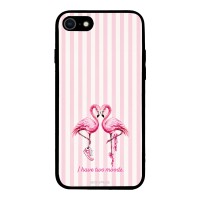 Θήκη Sonique Stripe Stories Series για Apple iPhone 7 / iPhone 8 / iPhone SE 2020 / iPhone SE 2022 Φλαμίνγκο