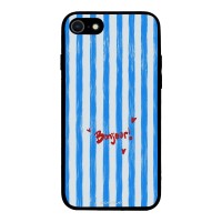 Θήκη Sonique Stripe Stories Series για Apple iPhone 7 / iPhone 8 / iPhone SE 2020 / iPhone SE 2022 Bonjour Blue