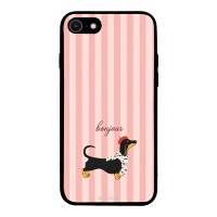 Θήκη Sonique Stripe Stories Series για Apple iPhone 7 / iPhone 8 / iPhone SE 2020 / iPhone SE 2022 Bonjour Puppy