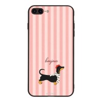 Θήκη Sonique Stripe Stories Series για Apple iPhone 7 Plus / iPhone 8 Plus Bonjour Puppy