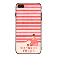 Θήκη Sonique Stripe Stories Series για Apple iPhone 7 Plus / iPhone 8 Plus Feed Your Ego