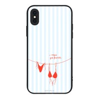 Θήκη Sonique Stripe Stories Series για Apple iPhone X / iPhone XS Πάμε για Βουτιά;