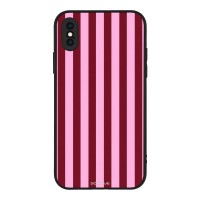 Θήκη Sonique Stripe Stories Series για Apple iPhone X / iPhone XS Ρίγες Ροζ – Κόκκινο