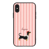 Θήκη Sonique Stripe Stories Series για Apple iPhone X / iPhone XS Bonjour Puppy