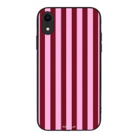 Θήκη Sonique Stripe Stories Series για Apple iPhone XR Ρίγες Ροζ – Κόκκινο