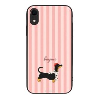 Θήκη Sonique Stripe Stories Series για Apple iPhone XR Bonjour Puppy