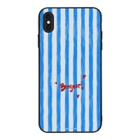 Θήκη Sonique Stripe Stories Series για Apple iPhone XS MAX Bonjour Blue