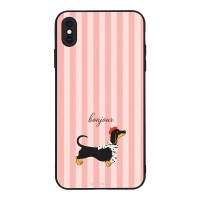 Θήκη Sonique Stripe Stories Series για Apple iPhone XS MAX Bonjour Puppy