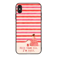 Θήκη Sonique Stripe Stories Series για Apple iPhone XS MAX Feed Your Ego