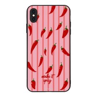 Θήκη Sonique Stripe Stories Series για Apple iPhone XS MAX Make It Spicy
