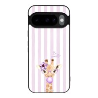 Θήκη Sonique Stripe Stories Series για Google Pixel 10 5G / Pixel 10 Pro 5G Λιλά- Καμηλοπάρδαλη με Τσιχλόφουσκα