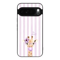 Θήκη Sonique Stripe Stories Series για Google Pixel 10 Pro XL 5G Λιλά- Καμηλοπάρδαλη με Τσιχλόφουσκα