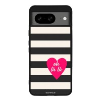 Θήκη Sonique Stripe Stories Series για Google Pixel 8 5G Oh La La – Μαύρο