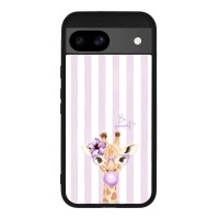 Θήκη Sonique Stripe Stories Series για Google Pixel 8a 5G Λιλά- Καμηλοπάρδαλη με Τσιχλόφουσκα