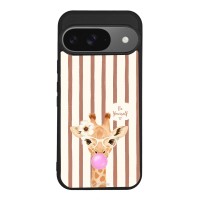 Θήκη Sonique Stripe Stories Series για Google Pixel 9 5G Καφέ - Καμηλοπάρδαλη με Τσιχλόφουσκα