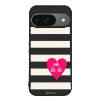 Θήκη Sonique Stripe Stories Series για Google Pixel 9 5G Oh La La – Μαύρο