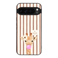 Θήκη Sonique Stripe Stories Series για Google Pixel 9 Pro XL 5G Καφέ - Καμηλοπάρδαλη με Τσιχλόφουσκα