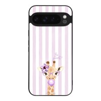 Θήκη Sonique Stripe Stories Series για Google Pixel 9 Pro XL 5G Λιλά- Καμηλοπάρδαλη με Τσιχλόφουσκα