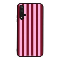 Θήκη Sonique Stripe Stories Series για Honor 20 / Nova 5T Ρίγες Ροζ – Κόκκινο