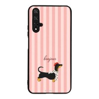 Θήκη Sonique Stripe Stories Series για Honor 20 / Nova 5T Bonjour Puppy