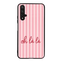 Θήκη Sonique Stripe Stories Series για Honor 20 / Nova 5T Oh La La – Ροζ