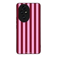 Θήκη Sonique Stripe Stories Series για Honor 200 Pro 5G Ρίγες Ροζ – Κόκκινο