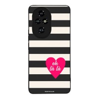 Θήκη Sonique Stripe Stories Series για Honor 200 Pro 5G Oh La La – Μαύρο