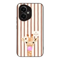 Θήκη Sonique Stripe Stories Series για Honor 400 5G Καφέ - Καμηλοπάρδαλη με Τσιχλόφουσκα