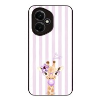 Θήκη Sonique Stripe Stories Series για Honor 400 5G Λιλά- Καμηλοπάρδαλη με Τσιχλόφουσκα