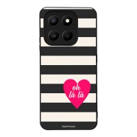 Θήκη Sonique Stripe Stories Series για Honor 400 Smart 4G / Honor 400 Smart 5G / Oh La La – Μαύρο