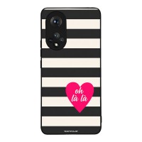Θήκη Sonique Stripe Stories Series για Honor 50 5G / Nova 9 Oh La La – Μαύρο