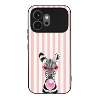 Θήκη Sonique Stripe Stories Series για Honor 600 5G Ζέβρα – Τσιχλόφουσκα