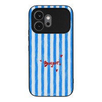Θήκη Sonique Stripe Stories Series για Honor 600 5G Bonjour Blue