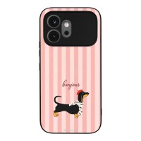 Θήκη Sonique Stripe Stories Series για Honor 600 5G Bonjour Puppy