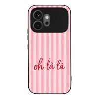 Θήκη Sonique Stripe Stories Series για Honor 600 5G Oh La La – Ροζ