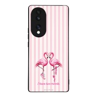 Θήκη Sonique Stripe Stories Series για Honor 70 5G Φλαμίνγκο