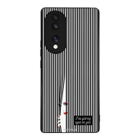Θήκη Sonique Stripe Stories Series για Honor 70 5G Eye on You – Μαύρο