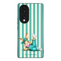 Θήκη Sonique Stripe Stories Series για Honor 70 5G Iconic Λαγουδάκι